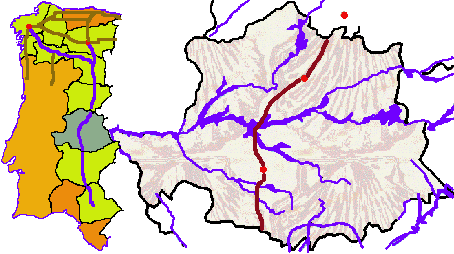 Mapa de España sensible. Pulsa para ir a una provincia o población determinada
