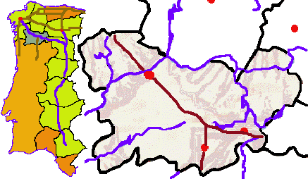 Mapa de España sensible. Pulsa para ir a una provincia o población determinada