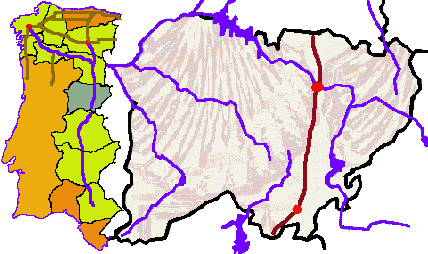Mapa de España sensible. Pulsa para ir a una provincia o población determinada