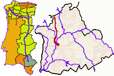 Mapa de Espaņa sensible. Pulsa para ir a una provincia determinada